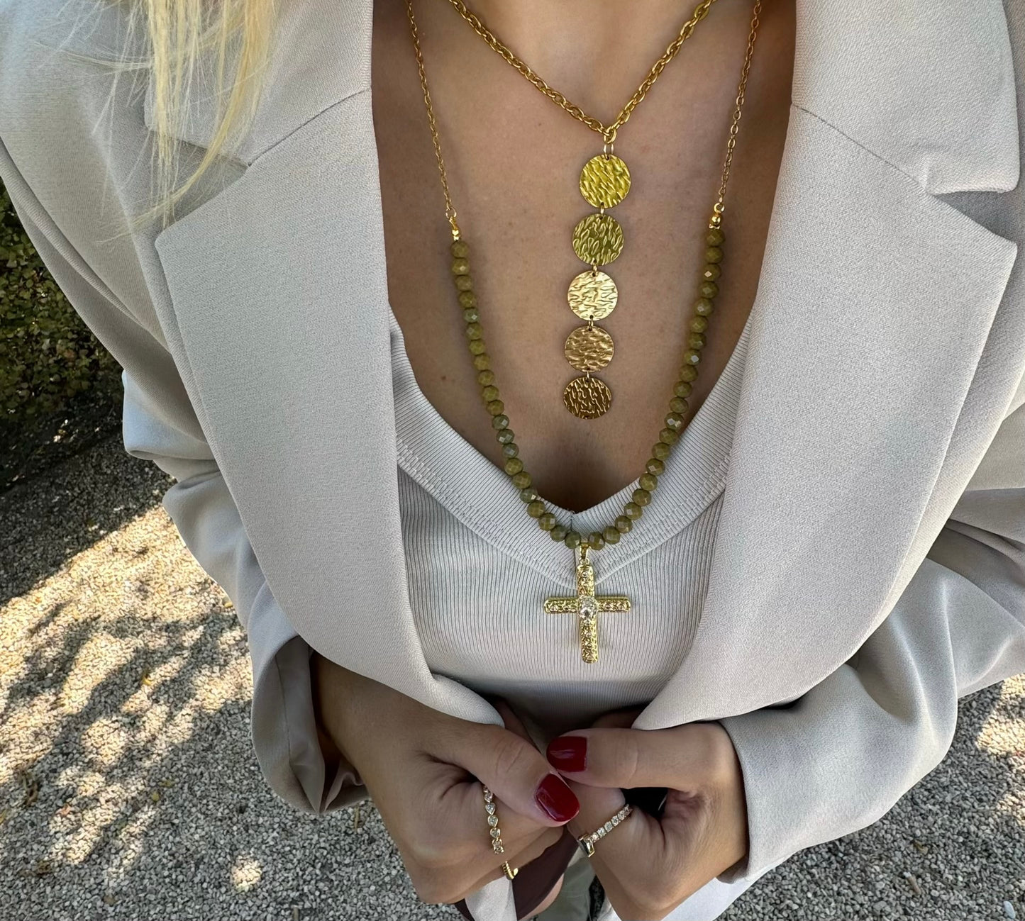 Colgante Oliva Crois