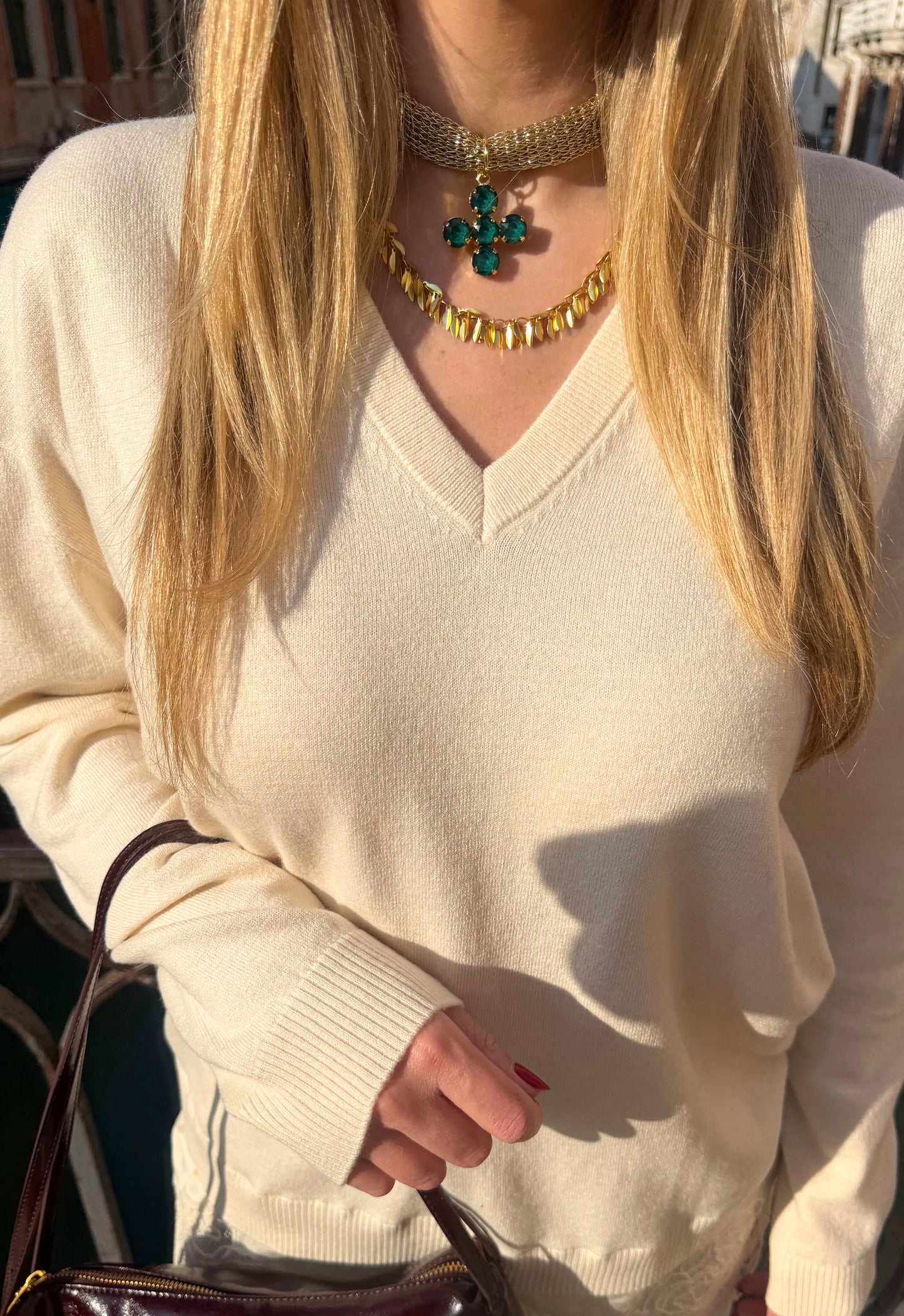 Chocker Cruz Esmeralda