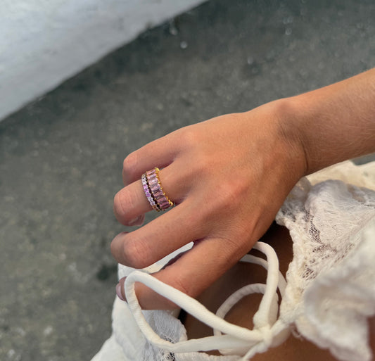 Anillo Cristal rosa