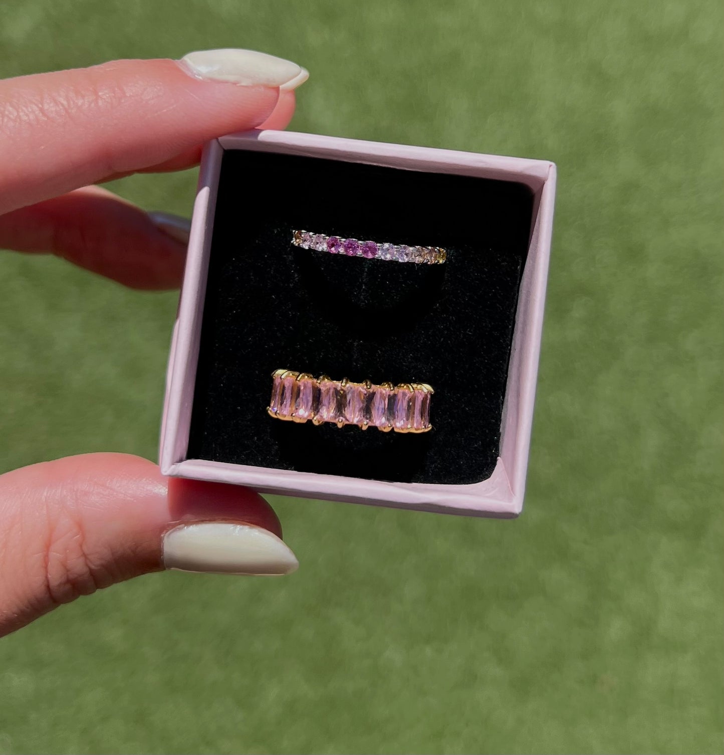Anillo Cristal rosa