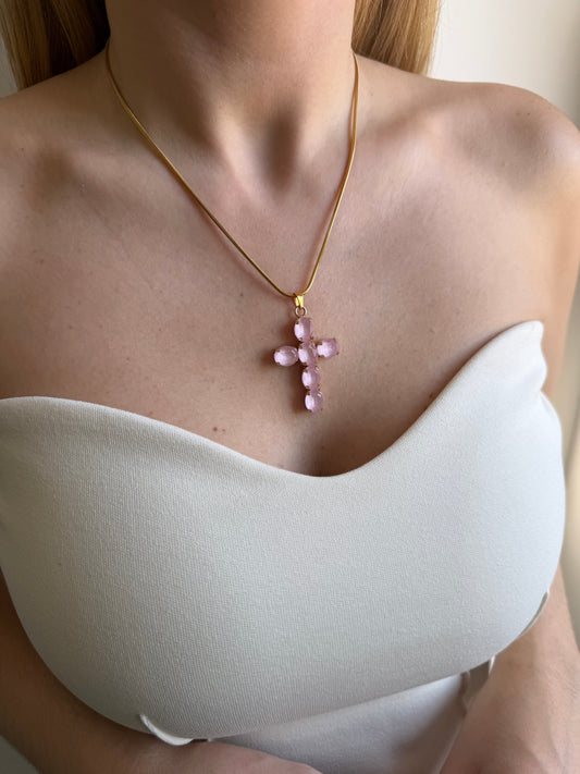 Collar Cruz Rosé