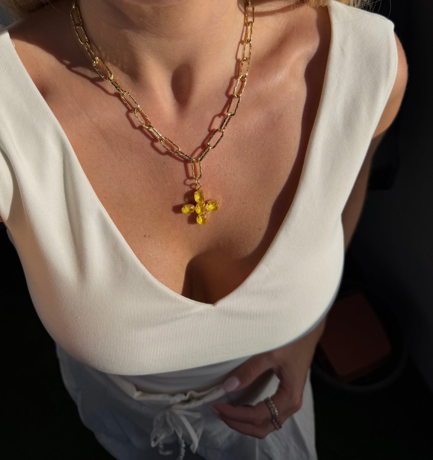 Collar Cruz Sunset