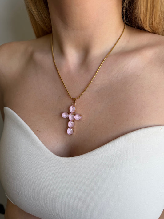 Collar Cruz Rosé
