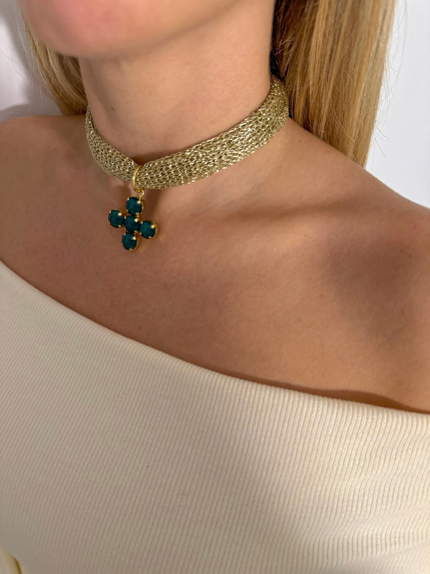 Chocker Cruz Esmeralda