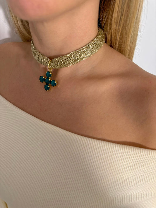 Chocker Cruz Esmeralda